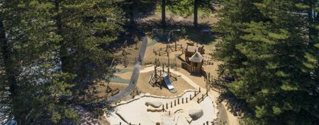 Aerial view of G T Fisher Playground