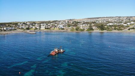 Dredging maintenance underway at Encounter Bay