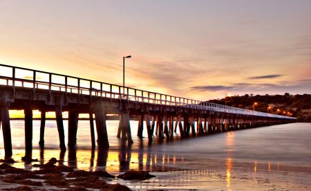 Causeway at sunrise