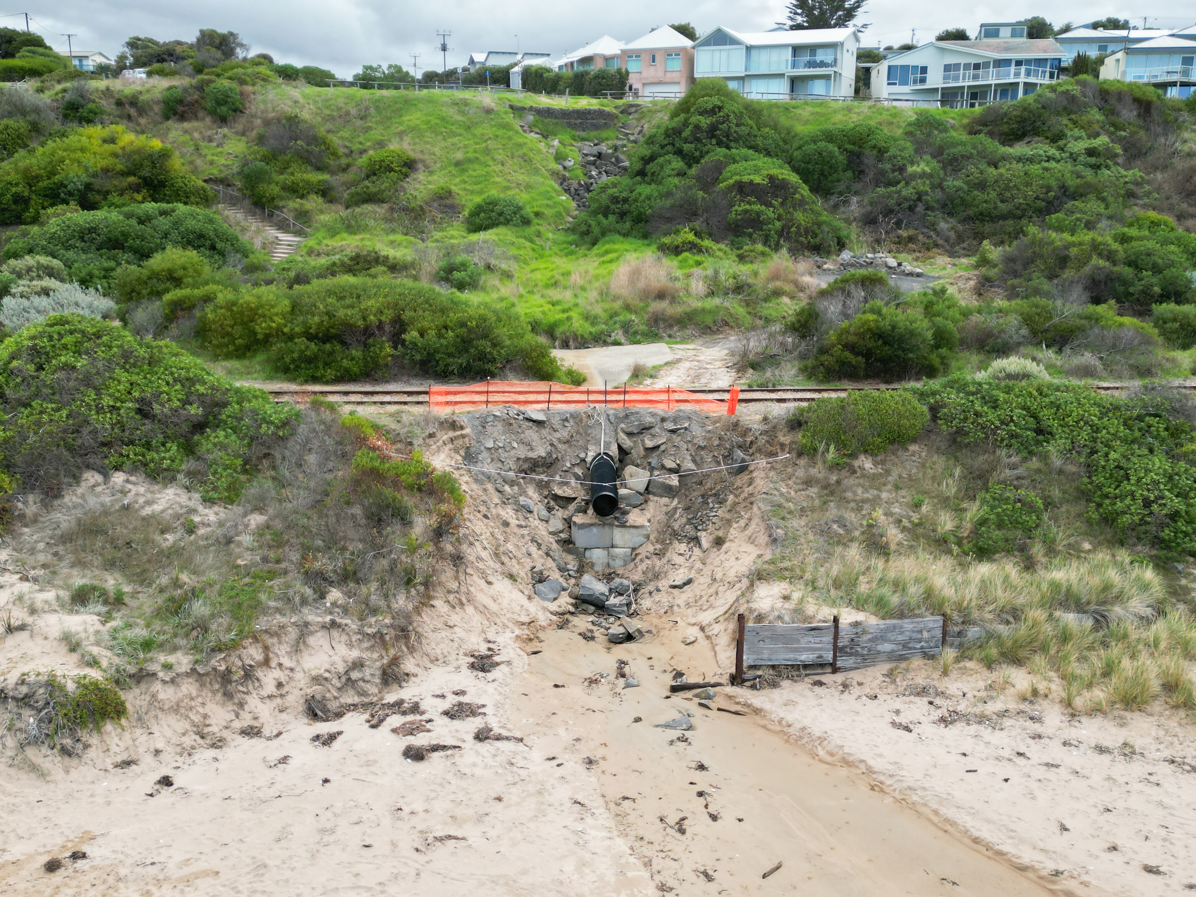 Yandra Terrace Stormwater Outlet in April 2023