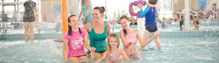 Family at the Aquatic Centre