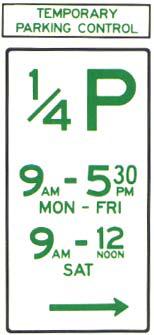 Temporary Parking Zones Temporary Parking Zones