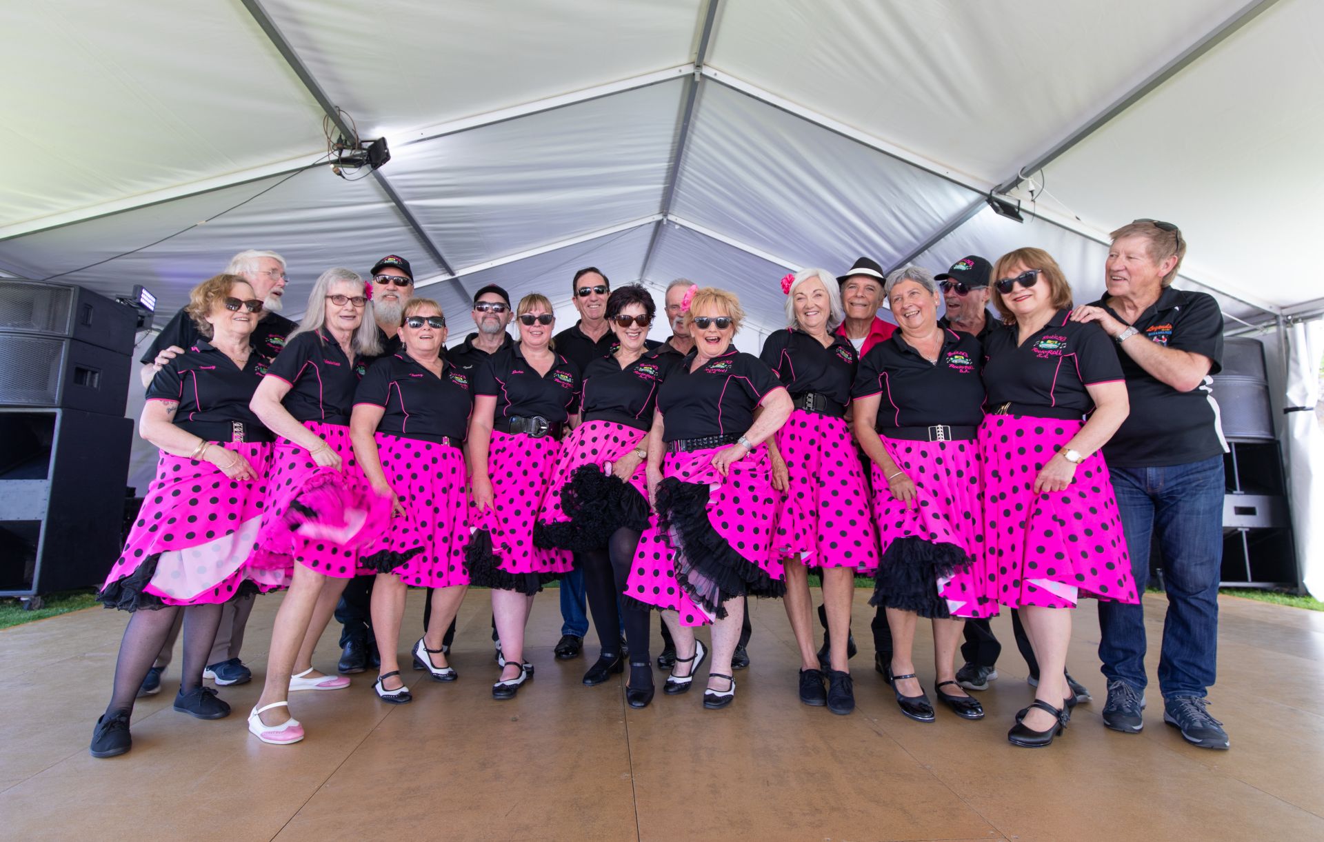 Pink skirts at 2023 Rock 'N' Roll Festival