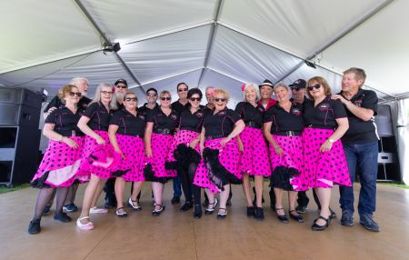 Pink skirts at 2023 Rock 'N' Roll Festival