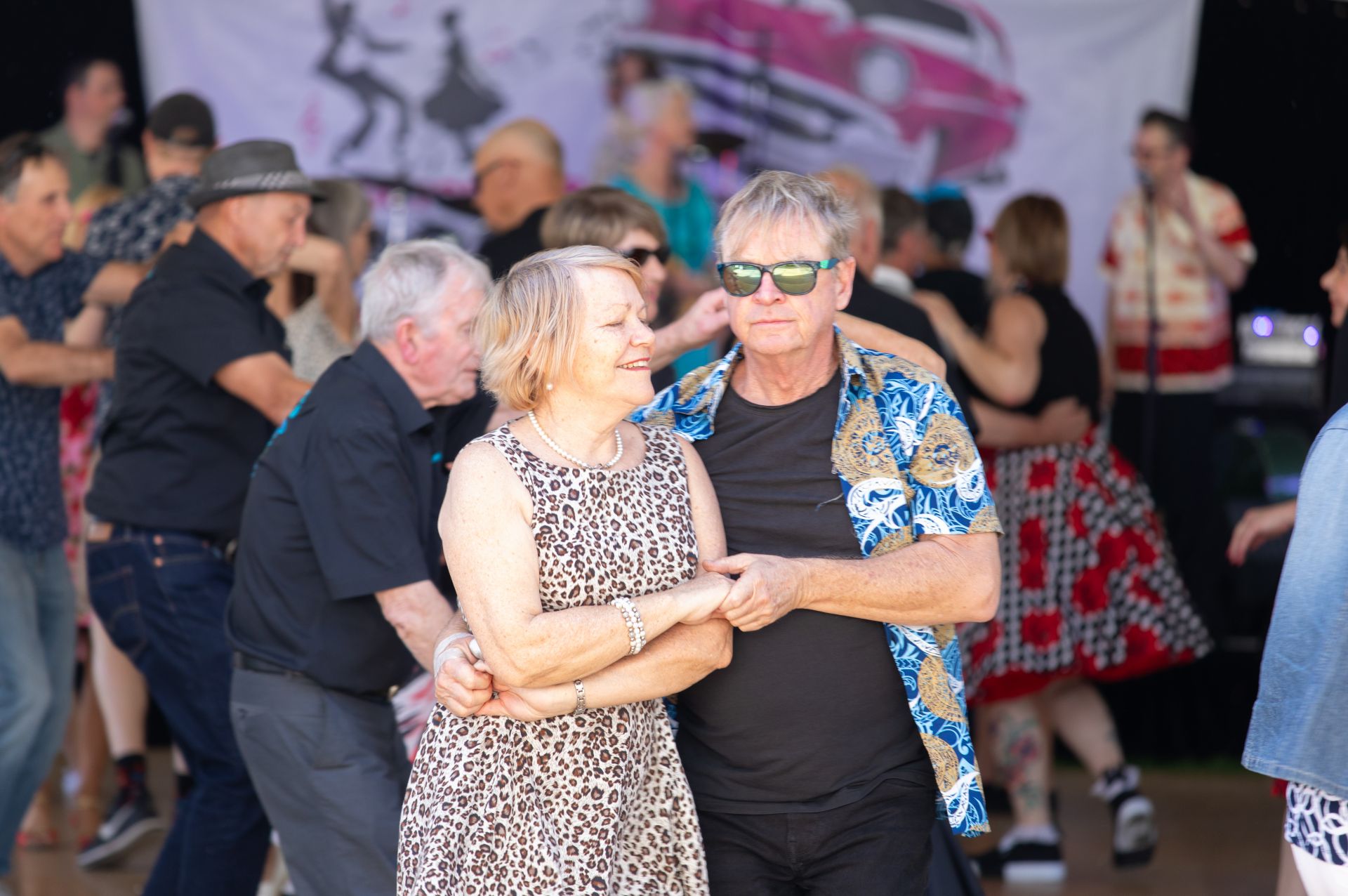 Dancing couple at 2023 Rock 'N' Roll Festival