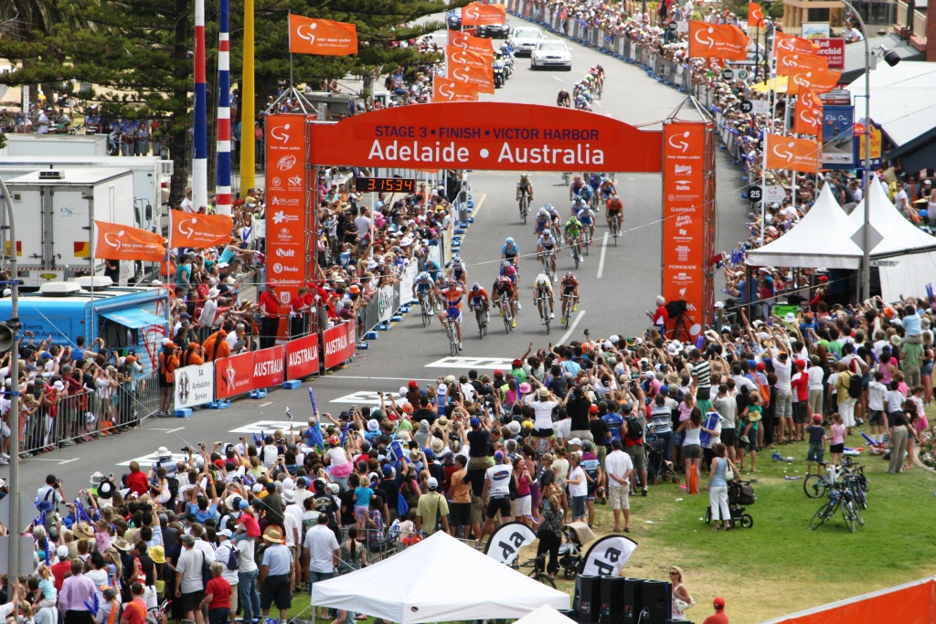 Tour Down Under finish in Victor Harbor