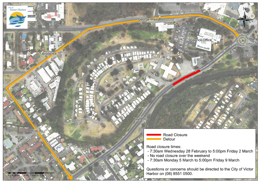 Bay Road Closure 26 February 2018 Bay Road Closure 26 February 2018