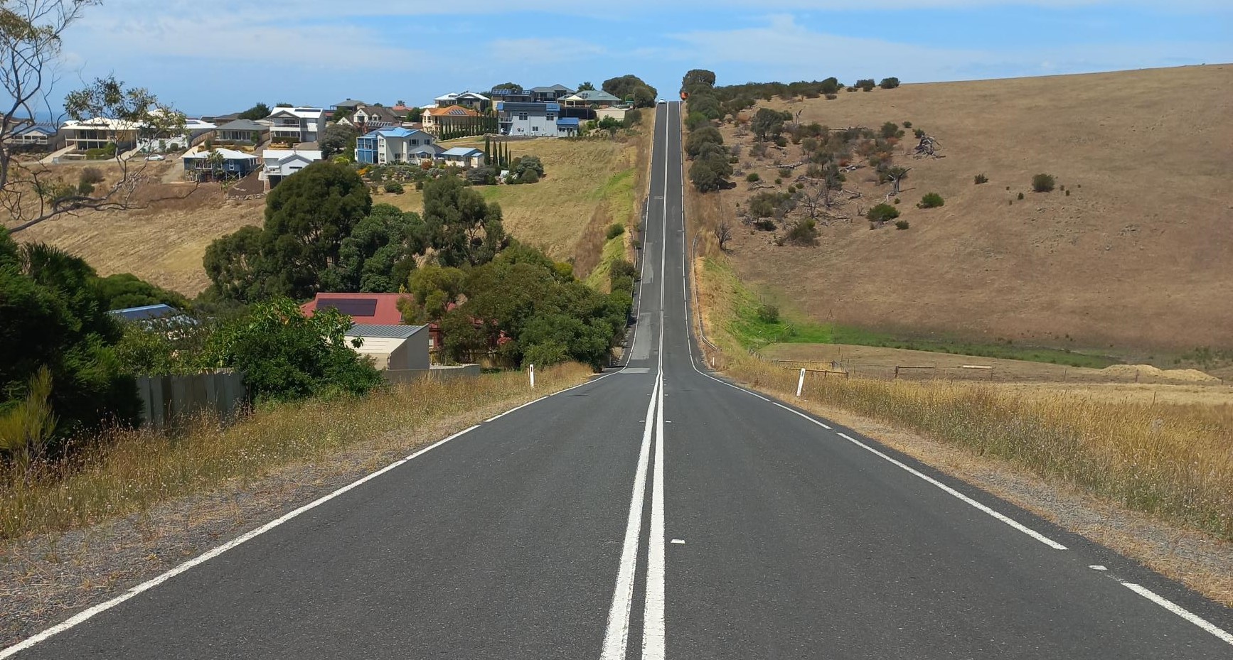 Three Gullies Road in February 2023