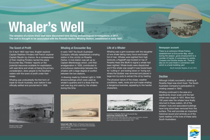 Whaler's Well Interpretive Sign