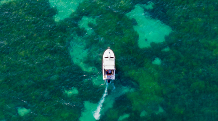 Boat from above
